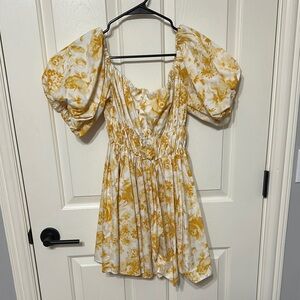 Floral off-the-shoulder Dress